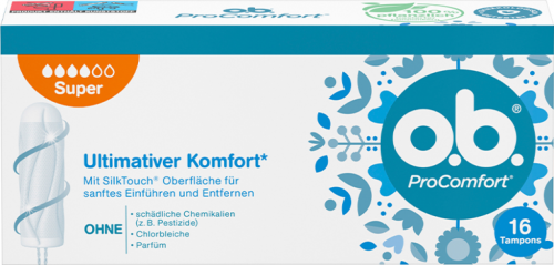 6 16St Pg ob ProComfort Tampons Super 