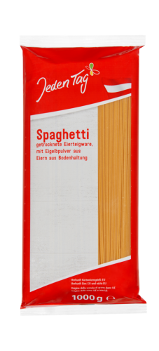 10 1kg Pg Jeden Tag Eierteigwaren, Spaghetti 