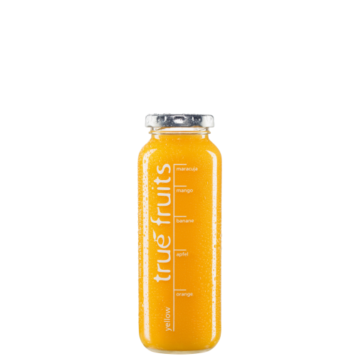 8 250ml Fl True Fruits Smoothie YELLOW Mango, Maracuja, Banane 