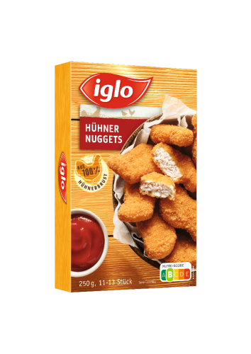10 250gr Pg TKK Iglo Hühner Nuggets 