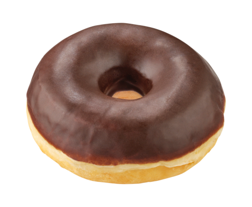 48 52grPg TKK Donut mit dunkler Kakaoglasur  