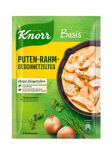 24 56g Bt Knorr Basis Putenrahmgeschnetzeltes 