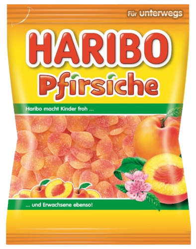 24 100g Bt Haribo Pfirsiche  