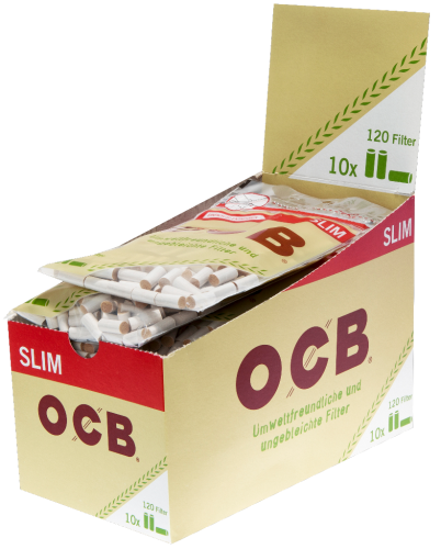 10 120St Pg OCB Org Hemp Slim Filter  