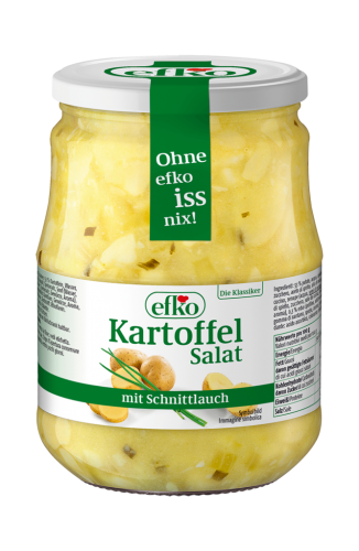 6 720ml Gl Efko Kartoffelsalat mit Schnittlauch und Zwiebel 