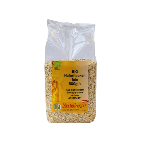 10 500g Pg Nestelberger BIO Haferflocken fein 