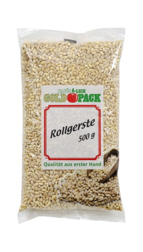 7 500g Pg Goldpack Rollgerste geschält 