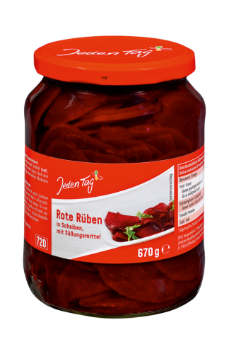 12 720ml Gl Jeden Tag Roter Rübensalat Scheiben 