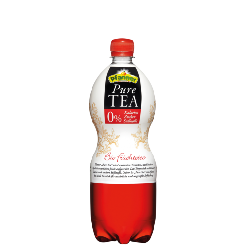 6 1.00l Fl Pfanner Pure Tea Eistee BIO Früchtetee 