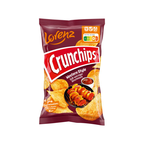 10 150g Pg Lorenz Crunchips Western 