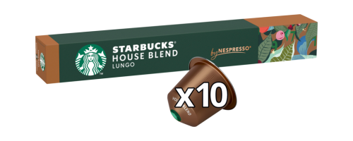 1 10St Pg Starbucks Nespresso Kapsel House Blend Lungo 