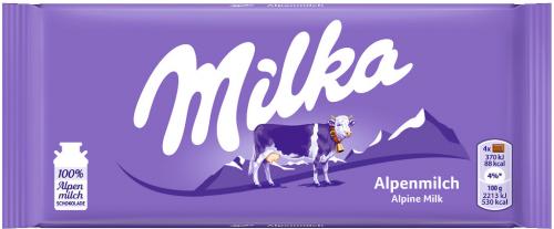 25 90g Ta Milka Alpenmilch 
