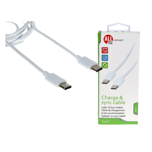1 1St Pg AR connect Charger & Sync. Kabel 1,2m 2x USB Typ-C 