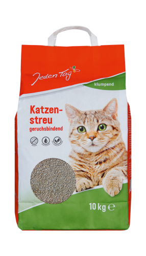 1 10kgPg  Jeden Tag Katzenstreu klumpend 