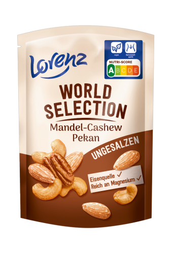 10 90gr Pg Lorenz World Sel. Mandel, Cashew, Pekan 