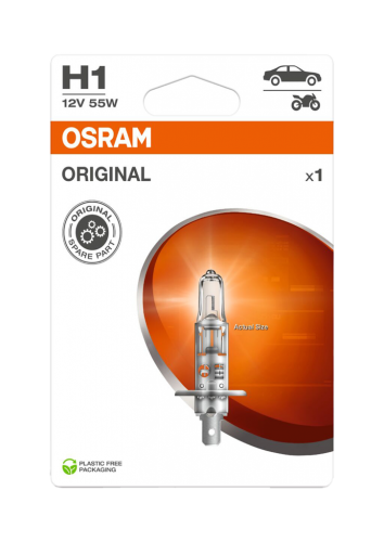 10 St Pg Osram H1 Standard Einzelbilister 12V/55W 