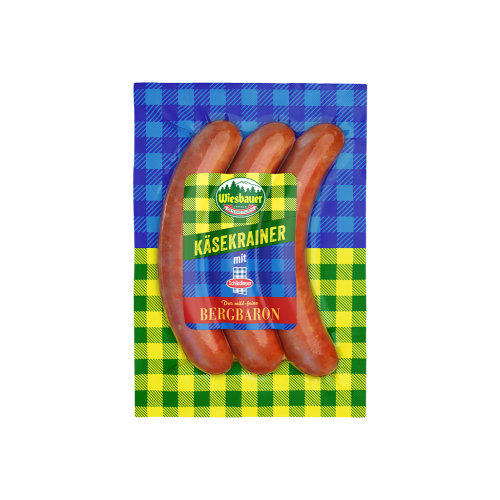 5 300g Pg Wiesbauer Käsekrainer mit Bergbaron 