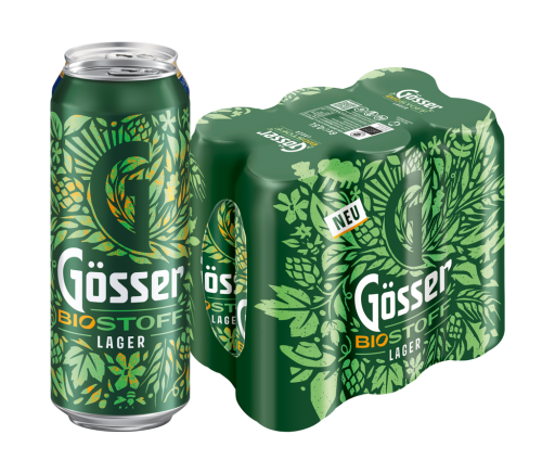 4 6/0.50MP Gösser Biostoff Lager Dose EWP 
