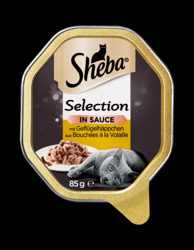 22 85gr Be Sheba Schale Sauce Selection Kalb 