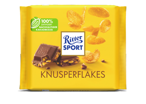 10 100gr Ta Ritter Sport Knusperflakes 