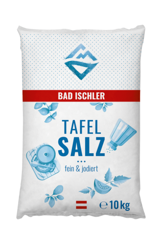 1 10kg Sa Bad Ischler Tafel-Salz fein+jodiert 