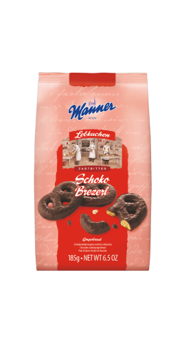 20 185gPg Manner Lebkuchen Brezerl Zartbitter 