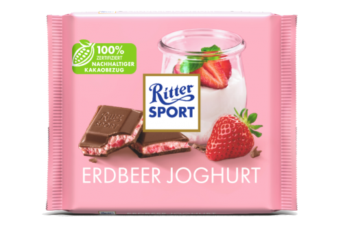 12 100g Ta Ritter Sport Erdbeer Joghurt 
