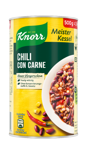 6 500g Ds Knorr Meisterkessel  Chili con Carne 
