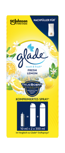 12 10ml Pg Glade Touch+Fresh Nachfüllung Minispray Fresh Lemon 