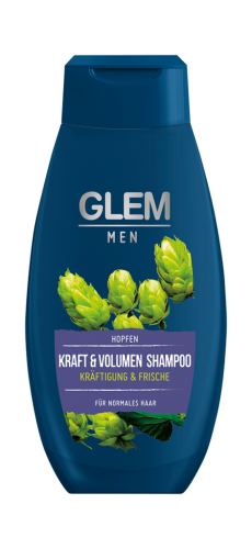12 350ml Fl Glem Vital Shampoo Kraft+Volumen for Men Hopfen 
