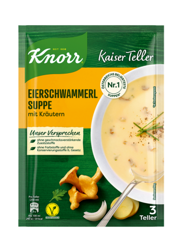 18 92gr Bt Knorr Kaiserteller Eierschwammerlsuppe 