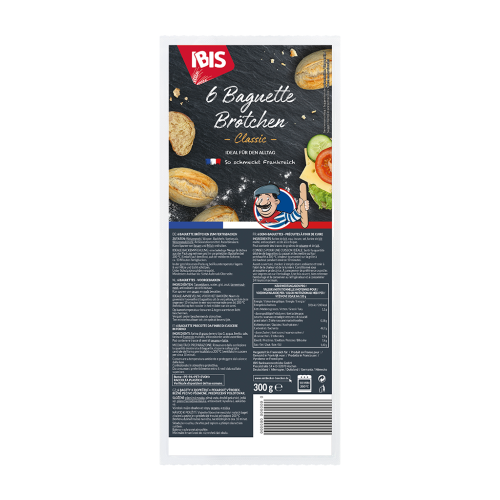 16 300g Pg Ibis Baguette Brötchen 