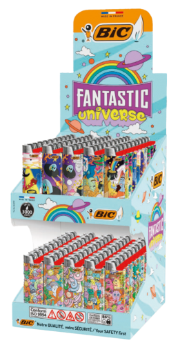 1 150St Pg BIC Comic Feuerzeug Promo Paket Mix DP VB  