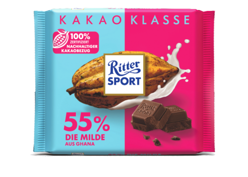 12 100gr Ta Ritter Sport Die Milde 