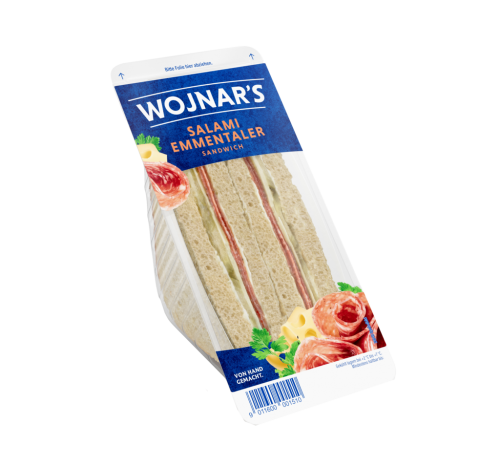 4 150grPg Wojnar Salami/Emment Sandwich 