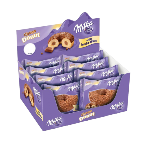 48 65gr Pg TKK Milka Donut gefüllt einzelverpackt 