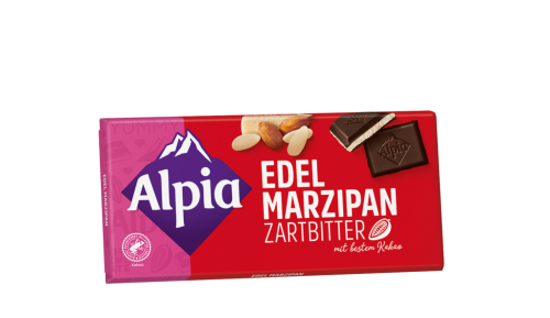20 100g Ta Alpia Edel Marzipan Zartbitter Schokolade 