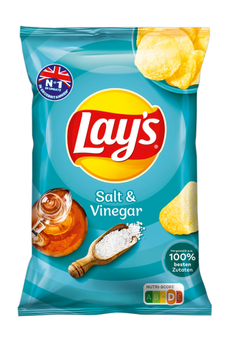 9 150g Bt Lays Chips Salt&Vinegar 