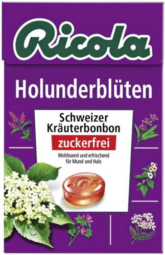 10 50g Pg Ricola Holunderblüte zuckerfrei 