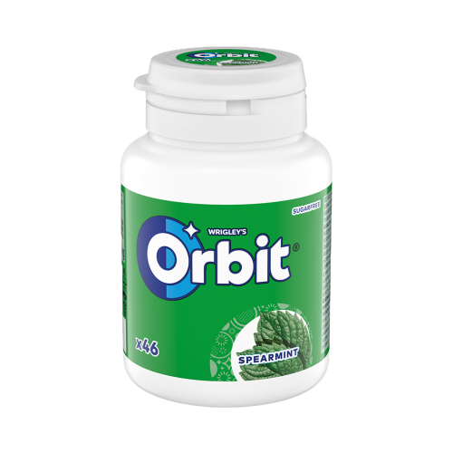 6 46St Pg Orbit Basic Spearmint Bottle zuckerfrei Kaugummi 