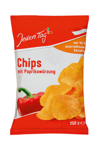 16 250g Pg Jeden Tag Kartoffelchips Paprika 