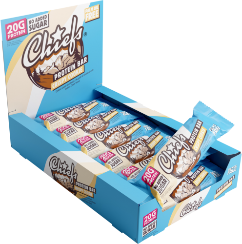 12 55g Rg Chiefs Protein Bar Crispy Cookie 
