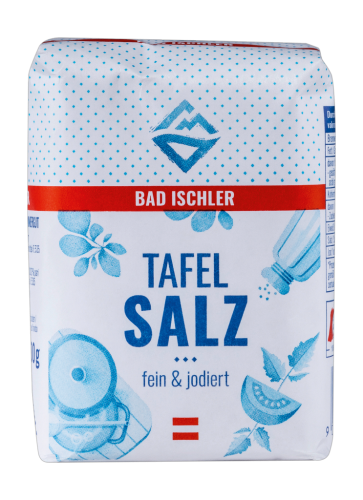 20 500gr Pg Bad Ischler Tafel-Salz jodiert 