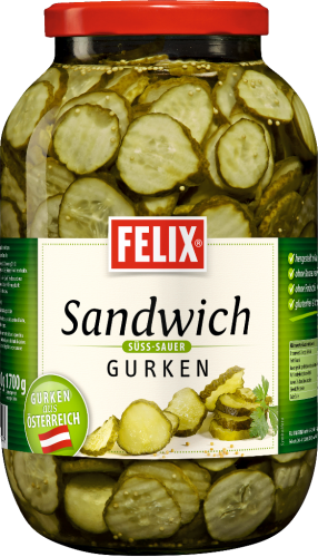 1 3.4 l Gl Felix Sandwichgurken 