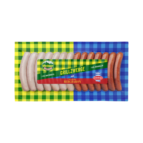 5 300g Pg Wiesbauer Grillzwerge mit Bergbaron 