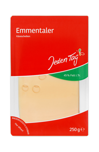 14 250gr Pg Jeden Tag Emmentaler Scheiben 