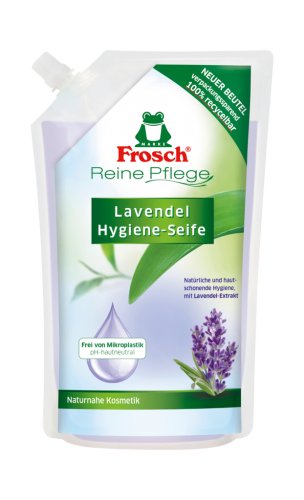 6 500ml Pg Frosch Seife Nachfüllbeutel Lavendel 