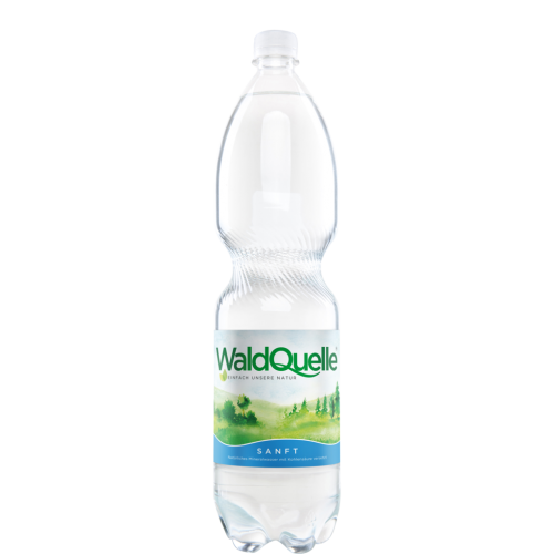 6 1.50l Fl Waldquelle Mineralwasser sanft PET EWP 