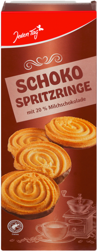 20 250g Pg Jeden Tag Schoko-Spritzringe 