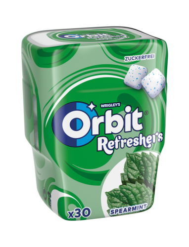 6 30St Pg Orbit Refreshers Spearmint Bottles 